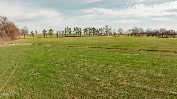 a view of a ocean with a big yard