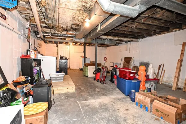a view of a storage room with a lot of stuff