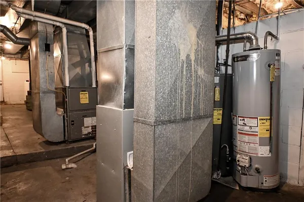 a view of storage and utility room