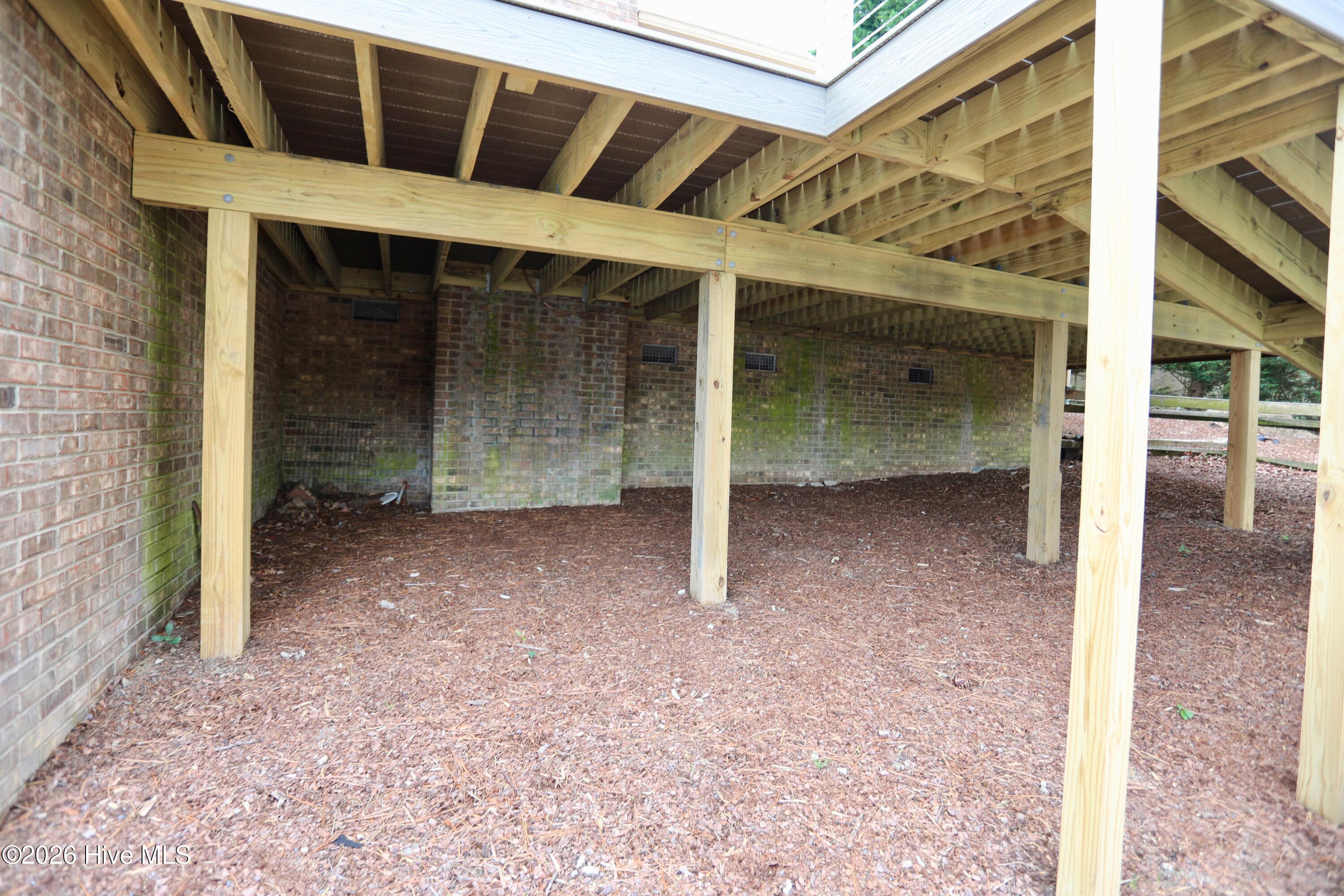 116 Shagbark Road West End, NC 27376 - Photo 12 of 79 View under Newer Trex Deck