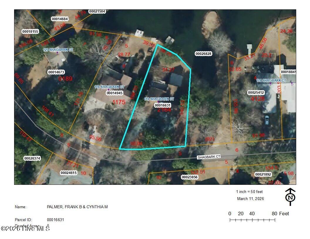 116 Shagbark Road West End, NC 27376 - Photo 63 of 79 116 Shagbark Ct. Aerial GIS Map