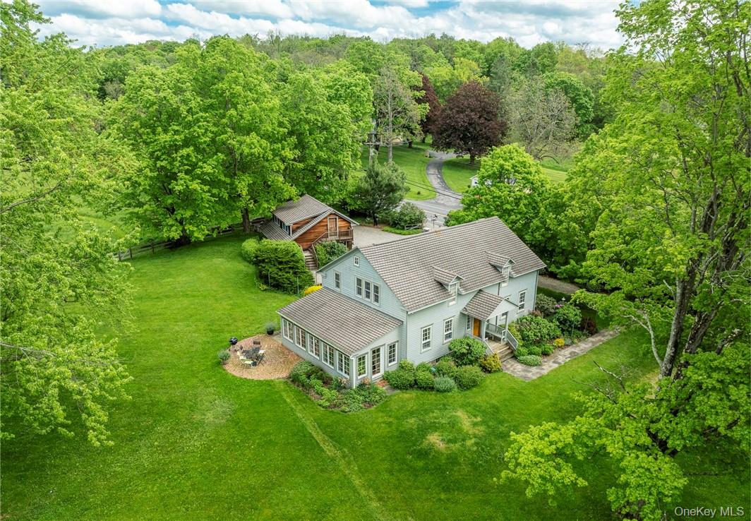 1282 Hollow Road Clinton Corners, NY 12514 - Photo 1 of 34 an aerial view of residential house with outdoor space and trees around