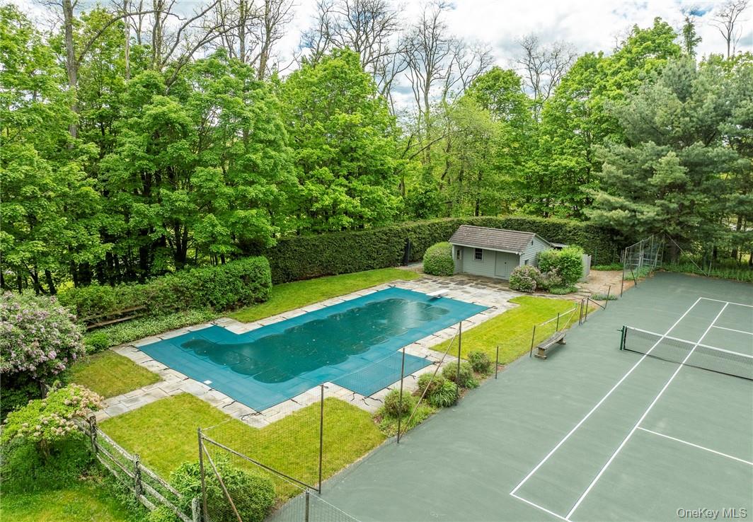 1282 Hollow Road Clinton Corners, NY 12514 - Photo 3 of 34 a view of a swimming pool with lawn chairs and plants