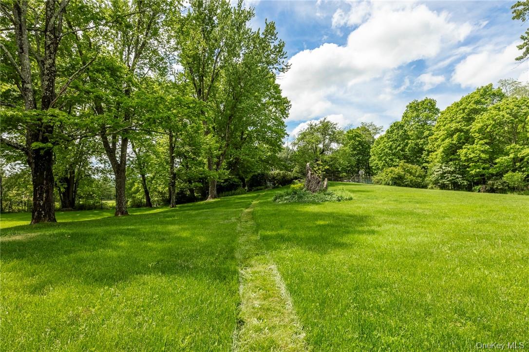 1282 Hollow Road Clinton Corners, NY 12514 - Photo 32 of 34 a view of a green field with wooden fence
