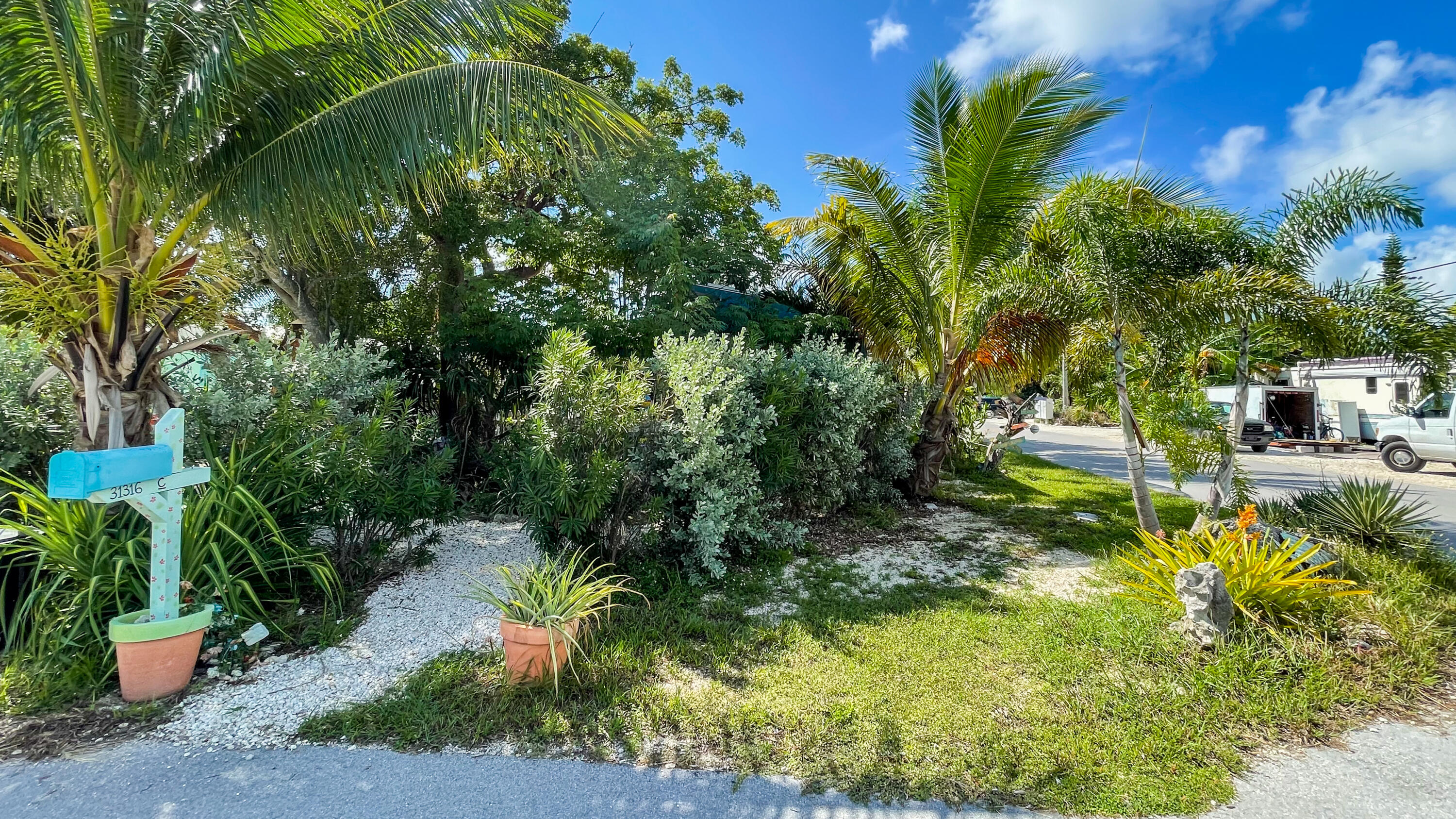 31316 Ave C Big Pine Key, FL 33043 - Photo 7 of 28 a view of a garden with plants and large trees