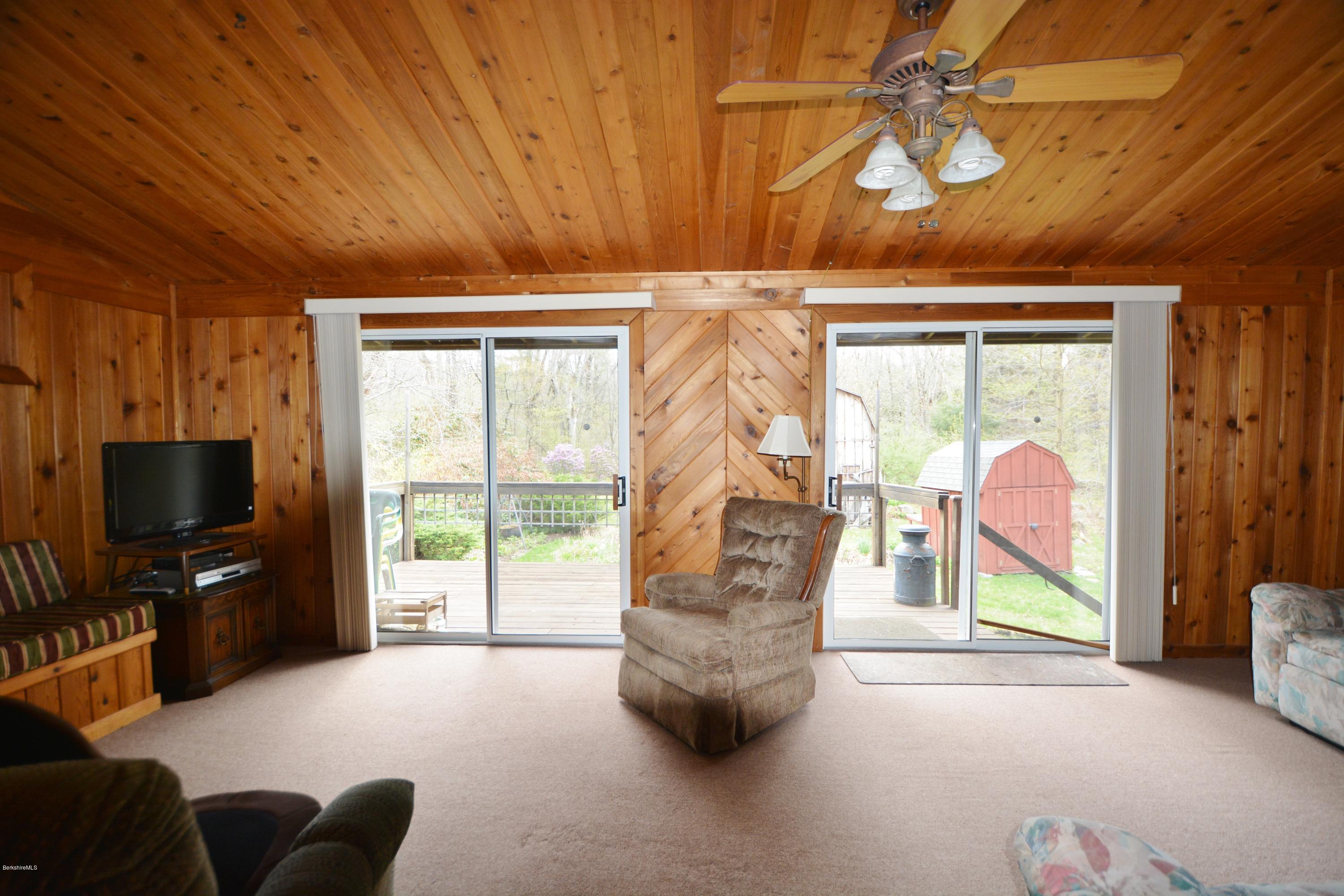 221 Ridge Avenue Otis, MA 01029 - Photo 6 of 13 Living Room-Deck