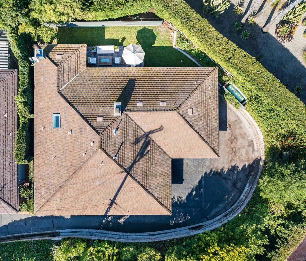 6148 El Tordo Rancho Santa Fe, CA 92067 - Photo 25 of 25 an aerial view of a house with a yard