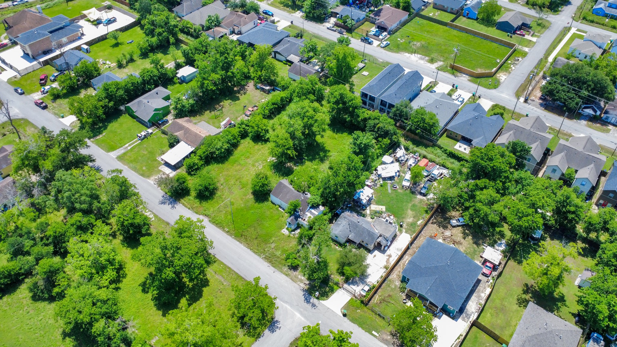 4312 Sunflower Street Houston, TX 77051 - Photo 16 of 45 an aerial view of a house with a yard and garden