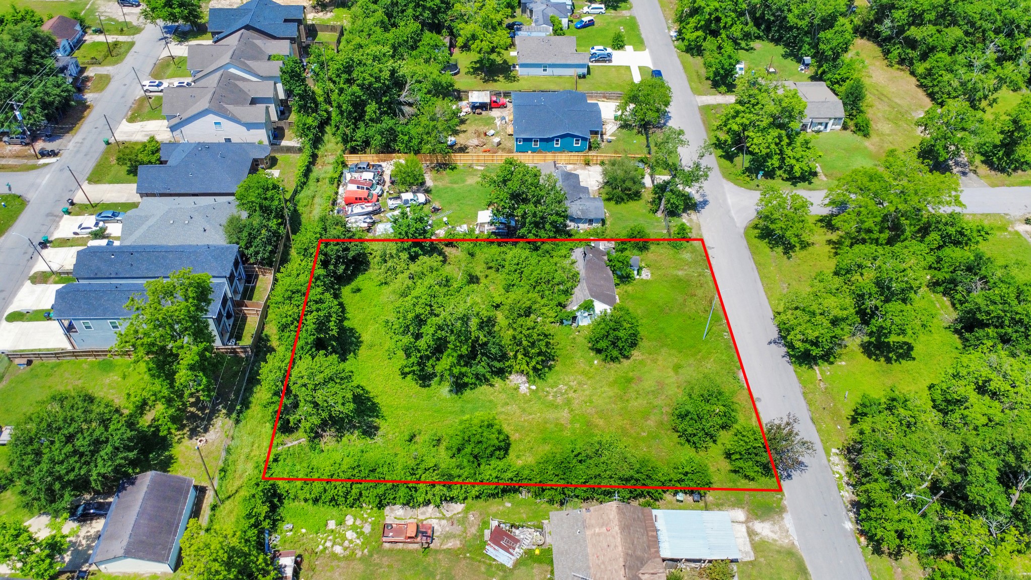 4312 Sunflower Street Houston, TX 77051 - Photo 34 of 45 an aerial view of house with yard and swimming pool