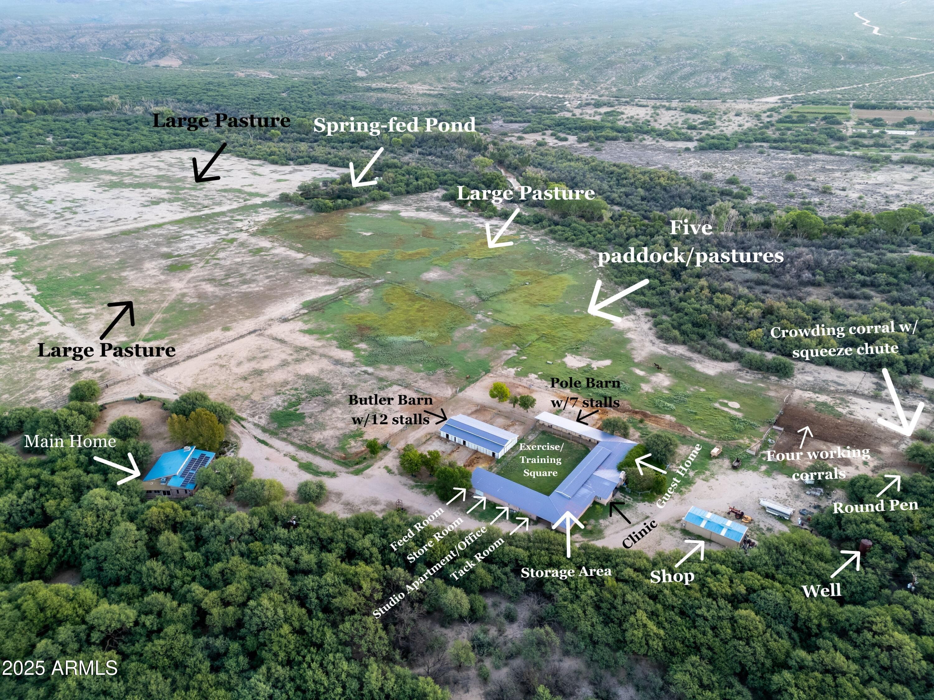 4489 North Ocotillo Road Benson, AZ 85602 - Photo 2 of 60 an aerial view of multiple house