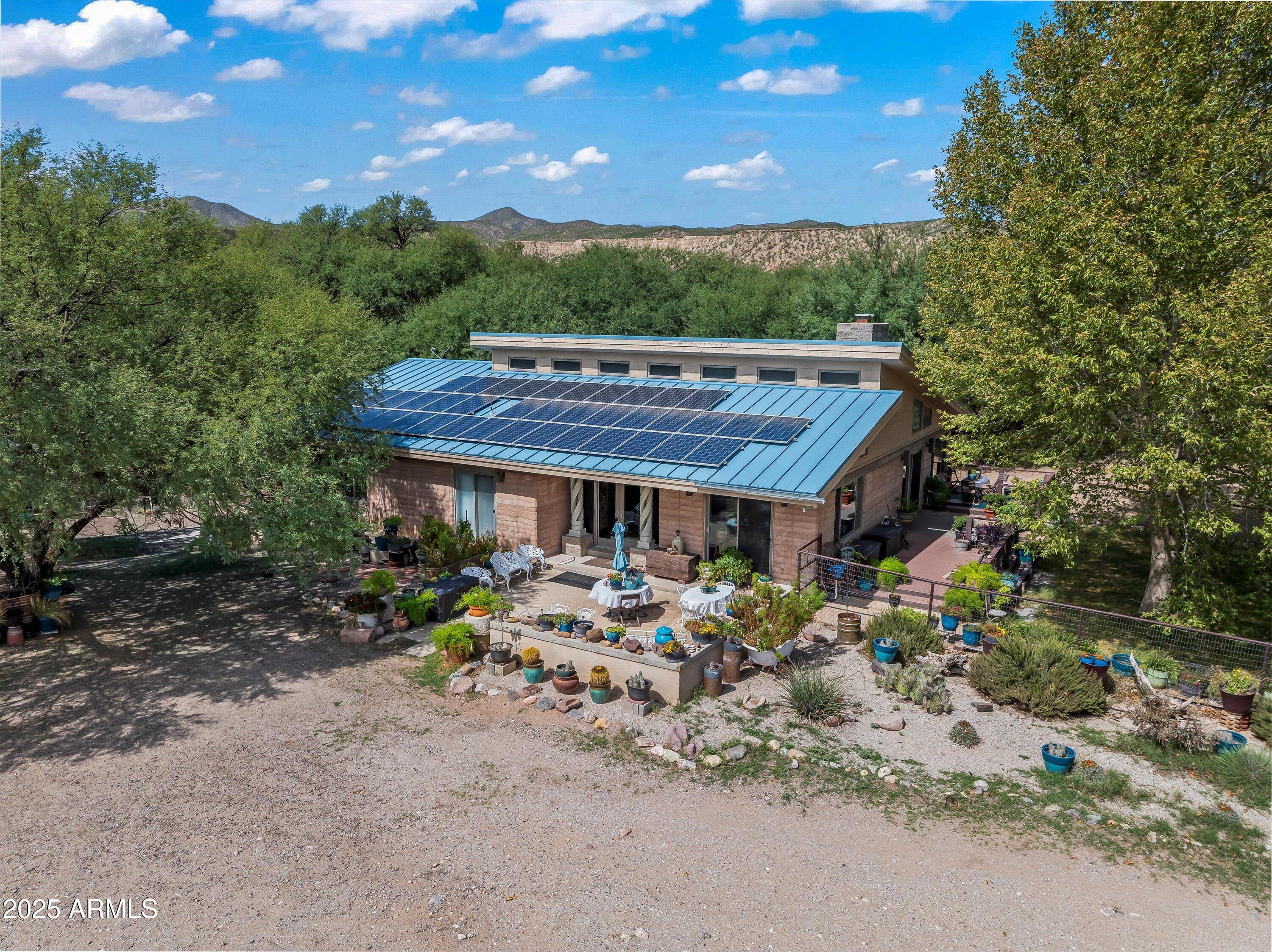 4489 North Ocotillo Road Benson, AZ 85602 - Photo 9 of 60 Aerial View of Main Home