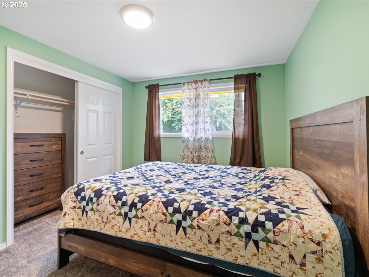 38115 Scravel Hill Road Northeast Albany, OR 97322 - Photo 12 of 46 a bedroom with a bed and a closet