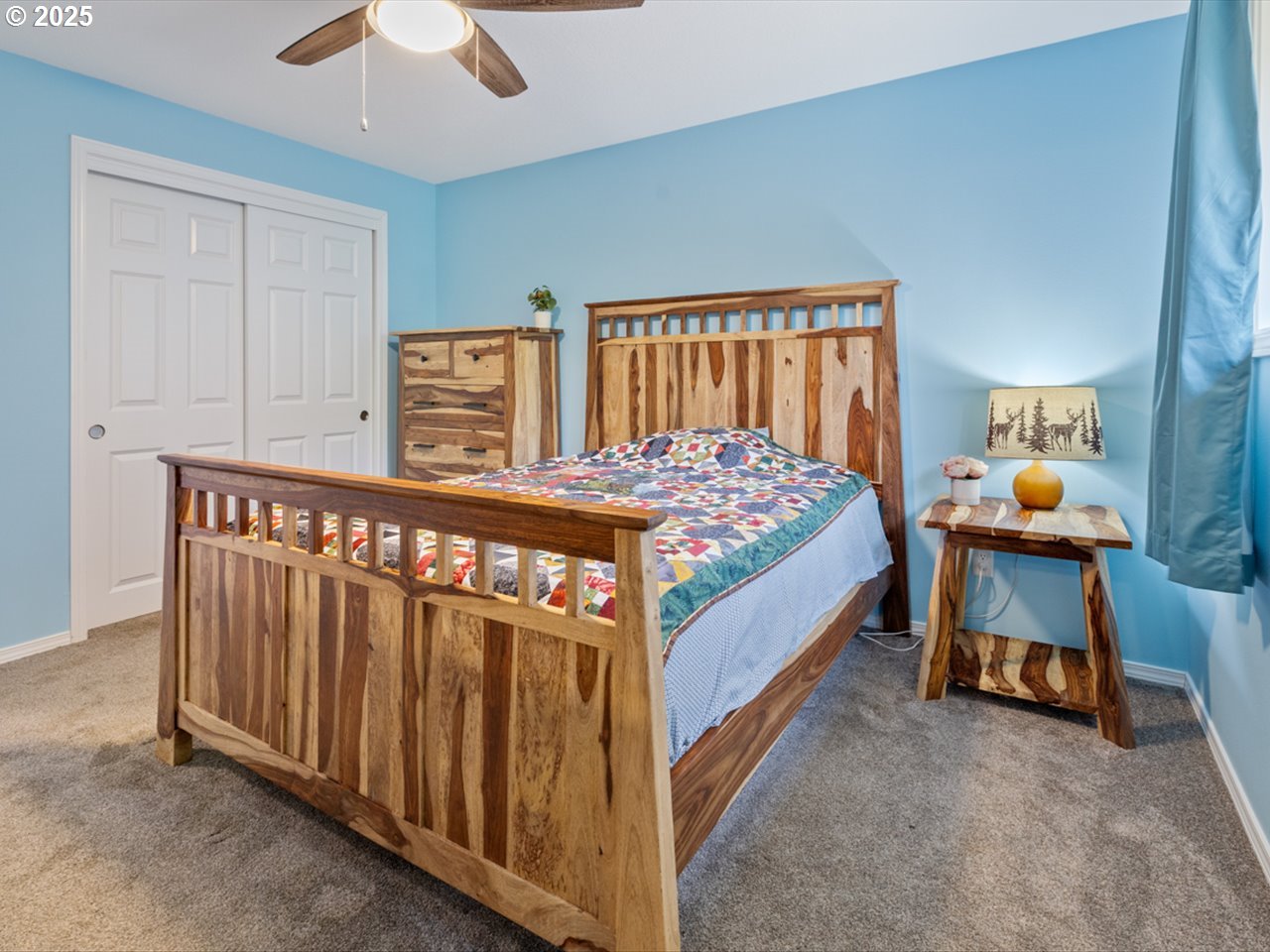 38115 Scravel Hill Road Northeast Albany, OR 97322 - Photo 18 of 46 a bed room with a bed and a window