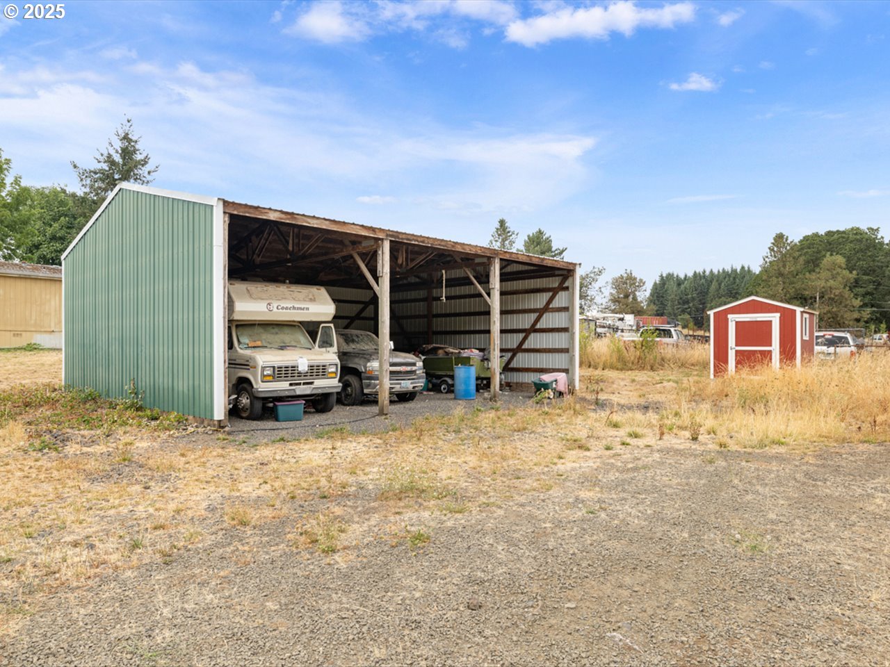 38115 Scravel Hill Road Northeast Albany, OR 97322 - Photo 27 of 46 a view of a car park in front of house