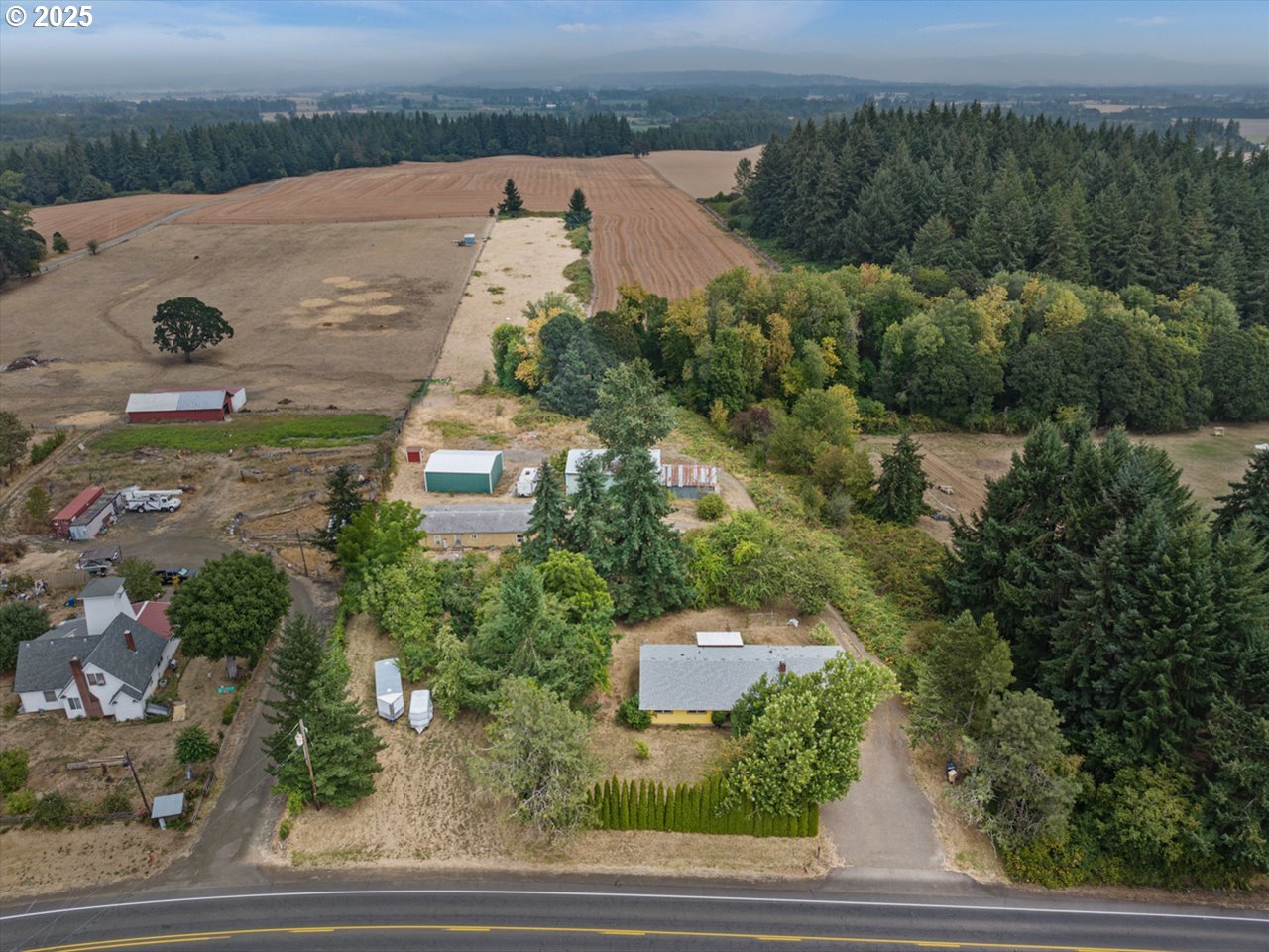 38115 Scravel Hill Road Northeast Albany, OR 97322 - Photo 33 of 46 an aerial view of a house with yard