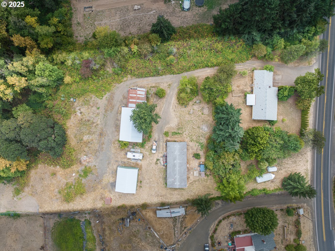 38115 Scravel Hill Road Northeast Albany, OR 97322 - Photo 36 of 46 an aerial view of a house with outdoor space
