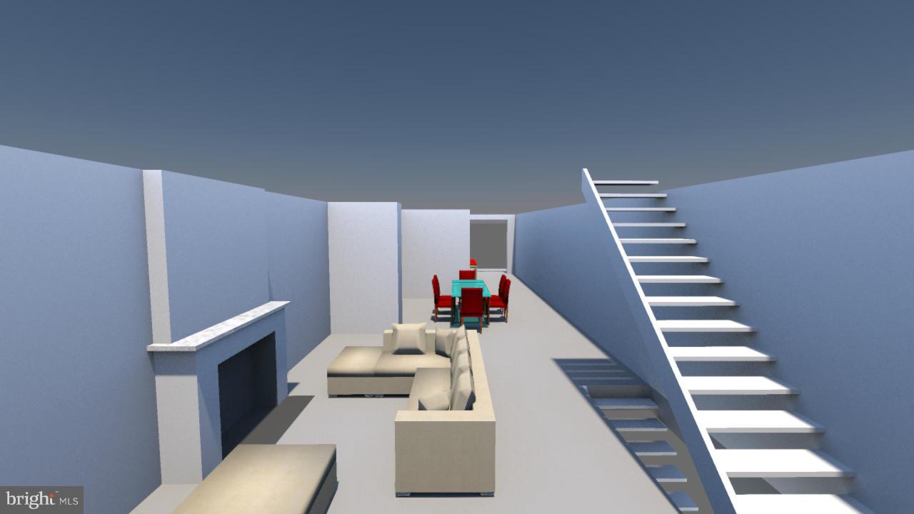 1681 35th Street Northwest Washington, DC 20007 - Photo 2 of 13 Architect's Rendering -- Main Level