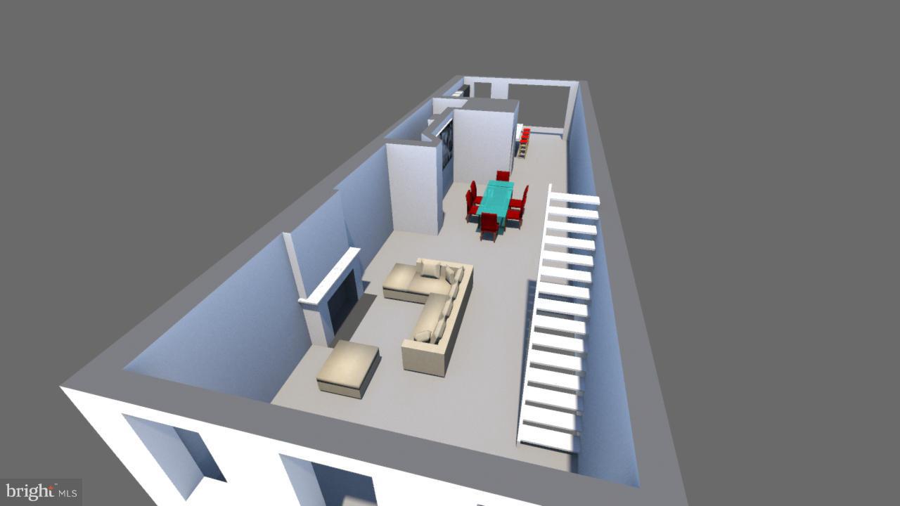 1681 35th Street Northwest Washington, DC 20007 - Photo 3 of 13 Architect's Rendering -- Main Level