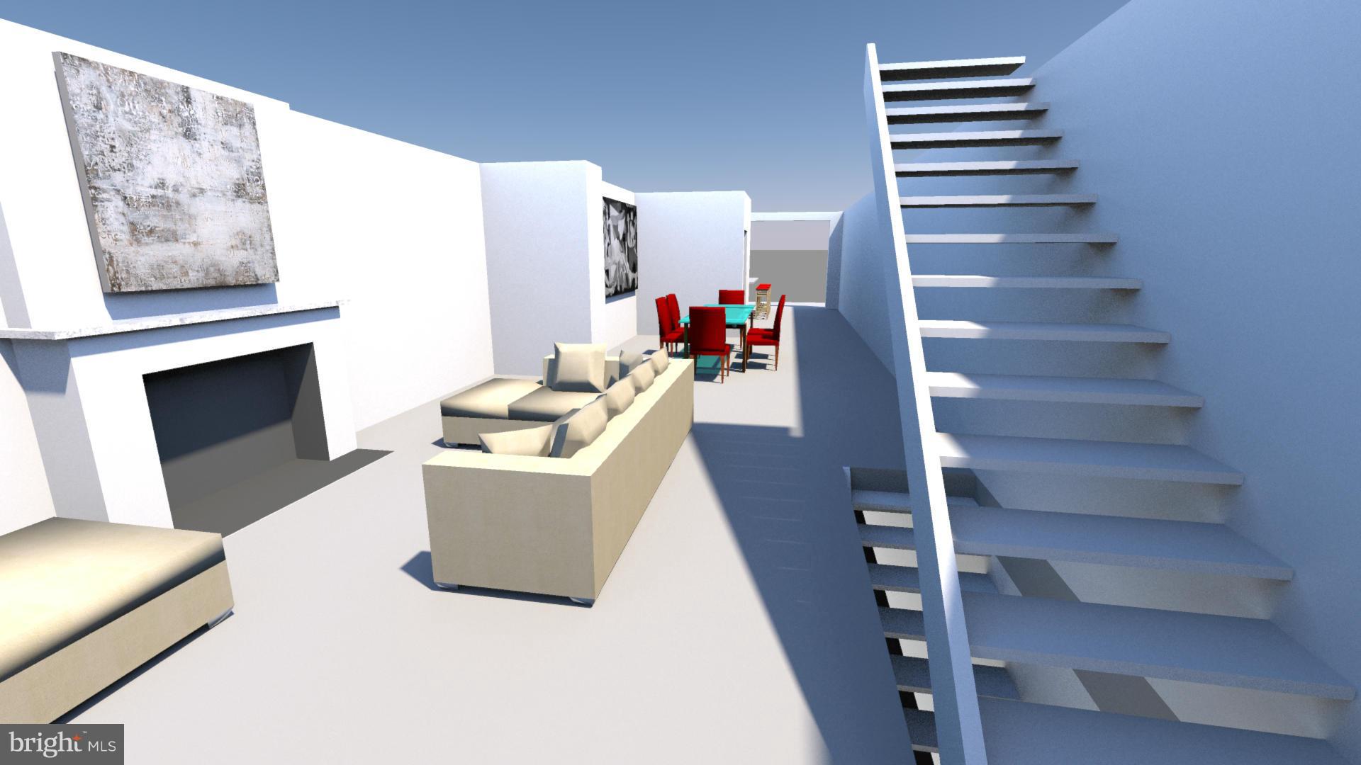 1681 35th Street Northwest Washington, DC 20007 - Photo 7 of 13 Architect's Rendering -- Main Level