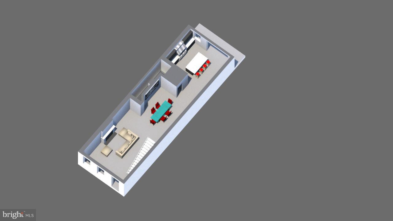 1681 35th Street Northwest Washington, DC 20007 - Photo 8 of 13 Architect's Rendering -- Main Level