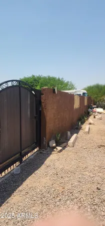 a backyard of a house