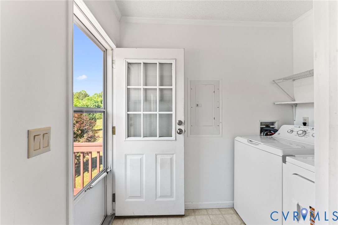 1450 Mt Prospect Road Laneview, VA 22504 - Photo 20 of 25 Utility/Laundry off Kitchen with door to rear deck