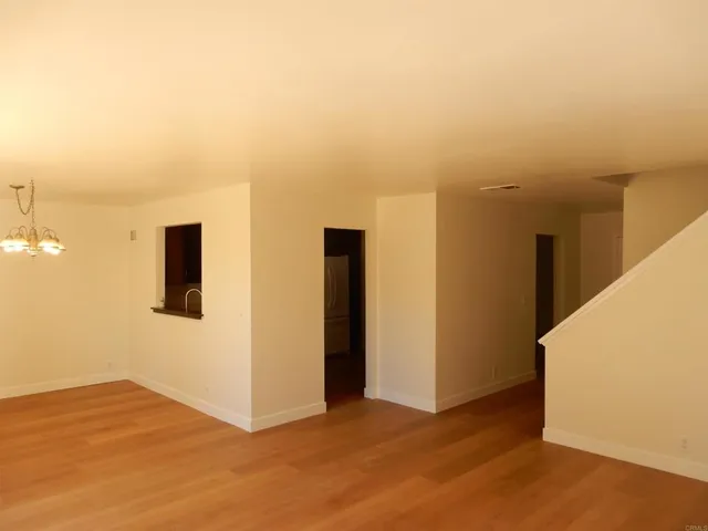 a view of an empty room