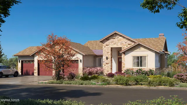 front view of a house with a street