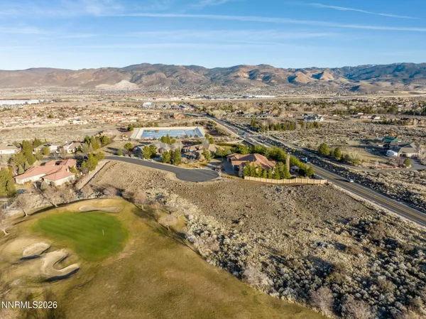 a view of a city and mountains