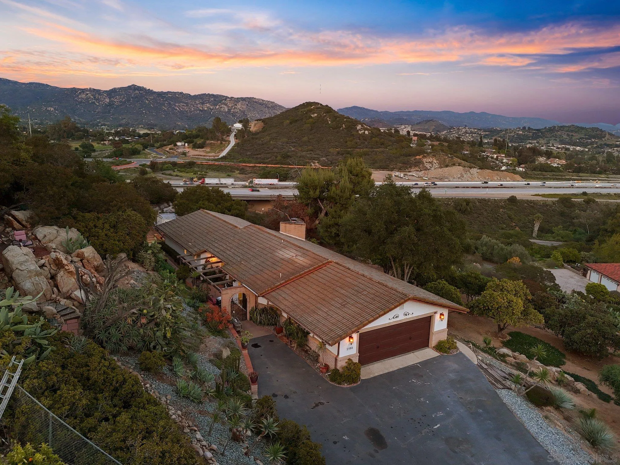 2189 Rockhoff Road Escondido, CA 92026 - Photo 14 of 60 a view of a terrace with a lake view