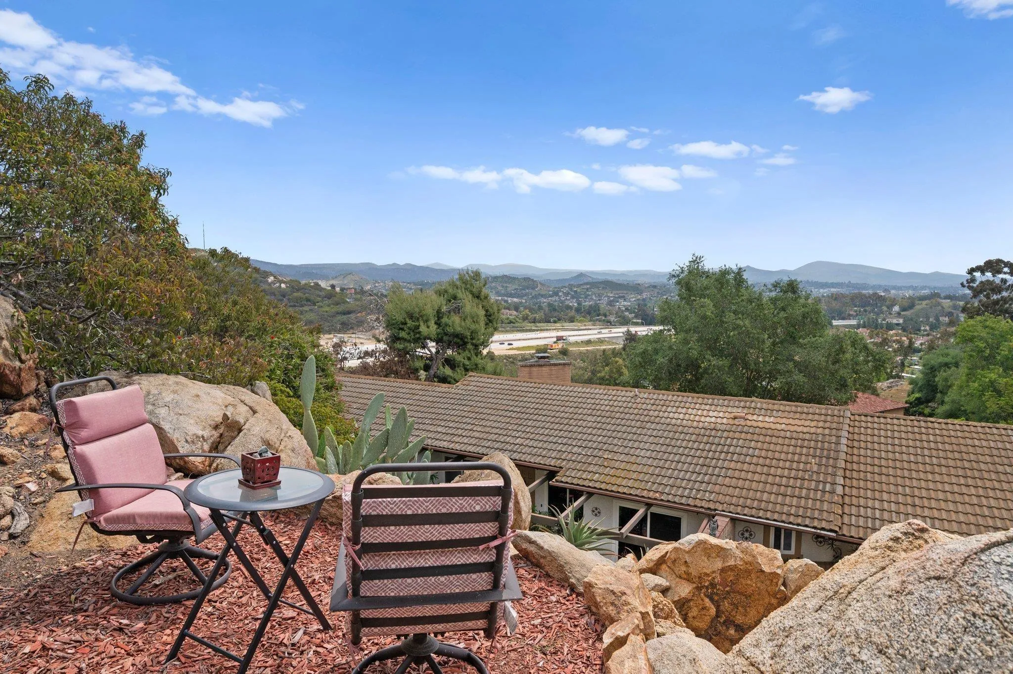 2189 Rockhoff Road Escondido, CA 92026 - Photo 50 of 60 a view of a patio on the roof deck