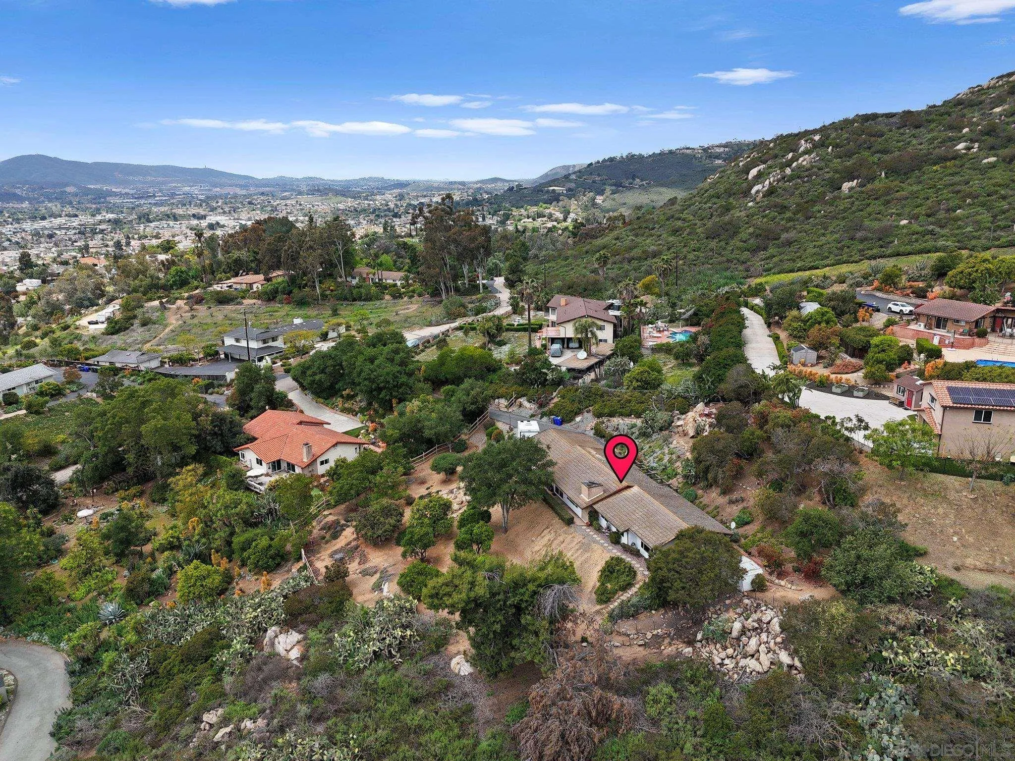 2189 Rockhoff Road Escondido, CA 92026 - Photo 7 of 60 an aerial view of a houses with a yard