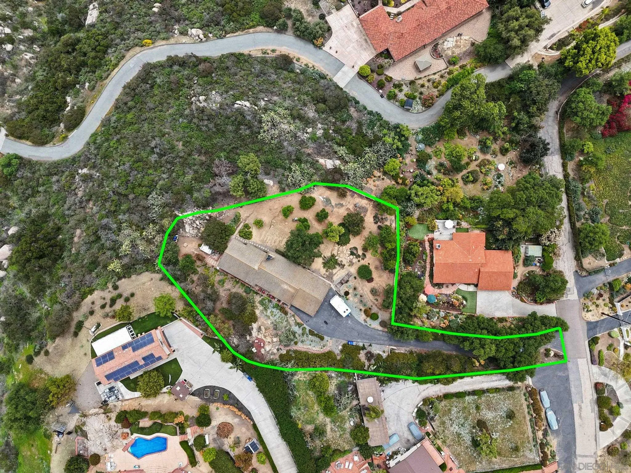 2189 Rockhoff Road Escondido, CA 92026 - Photo 10 of 60 an aerial view of residential houses with outdoor space