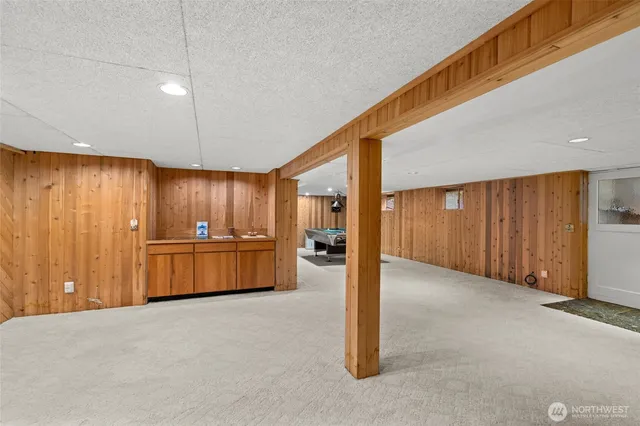 a view of hallway with livingroom