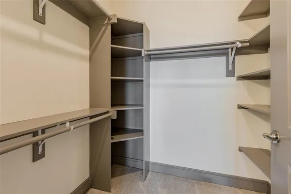 a close view of closet