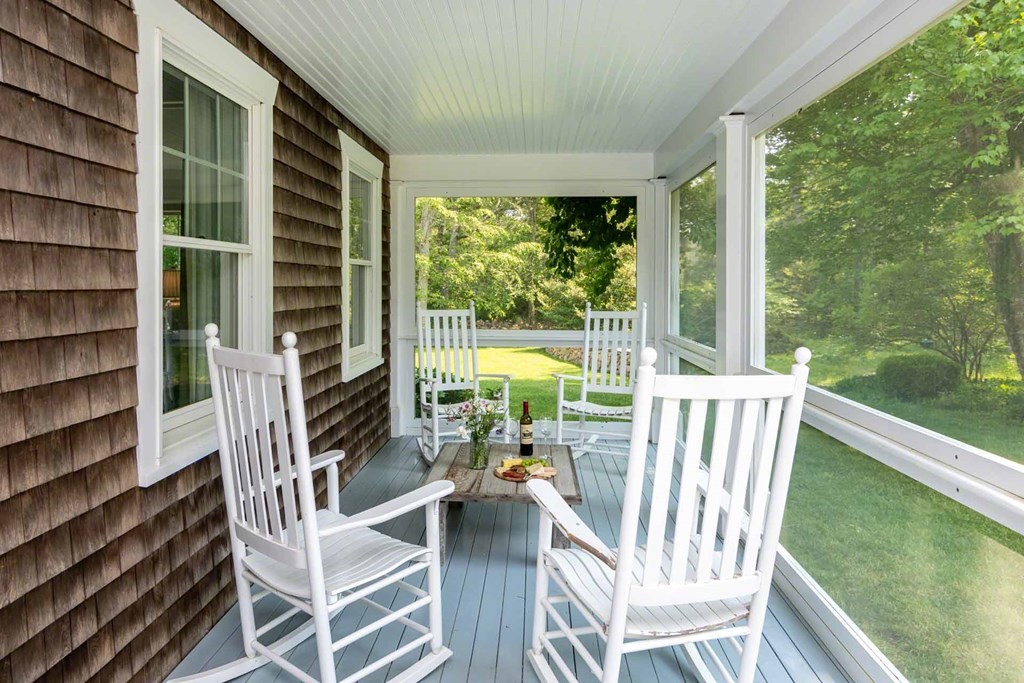 23 Indian Hollow Road West Tisbury, MA 02568 - Photo 21 of 42 a view of balcony with furniture