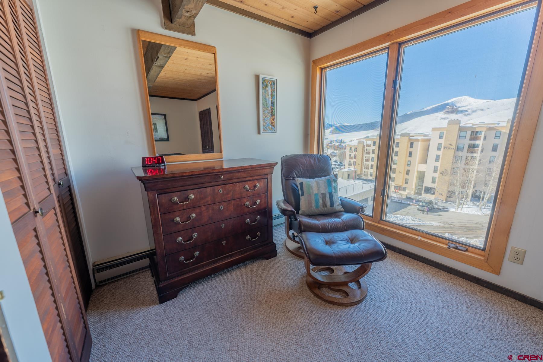14 Snowmass Road, Unit 301 Crested Butte, CO 81225 - Photo 12 of 35 a room with furniture and a floor to ceiling window