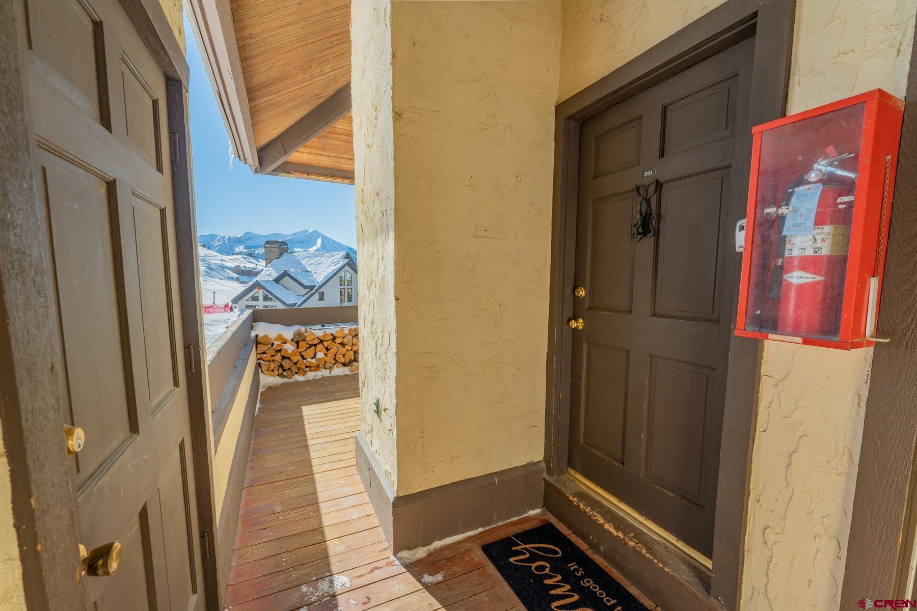 14 Snowmass Road, Unit 301 Crested Butte, CO 81225 - Photo 9 of 35 a view of front door