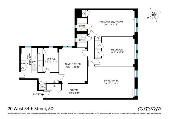 $2,000,000 | 20 West 84th Street, Unit 5D | Upper West Side