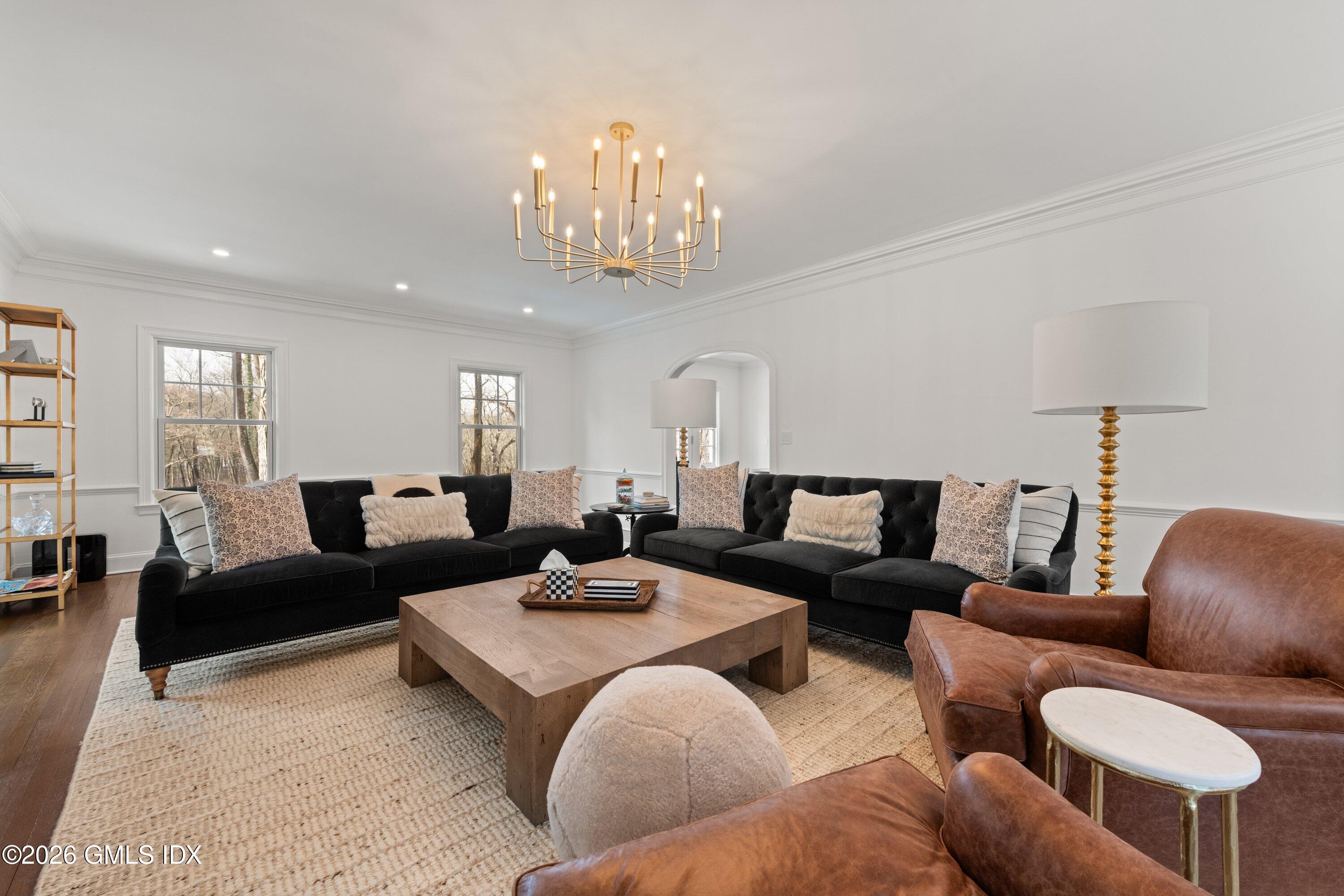 530 Round Hill Road Greenwich, CT 06831 - Photo 7 of 63 a living room with furniture or chandelier and a couch