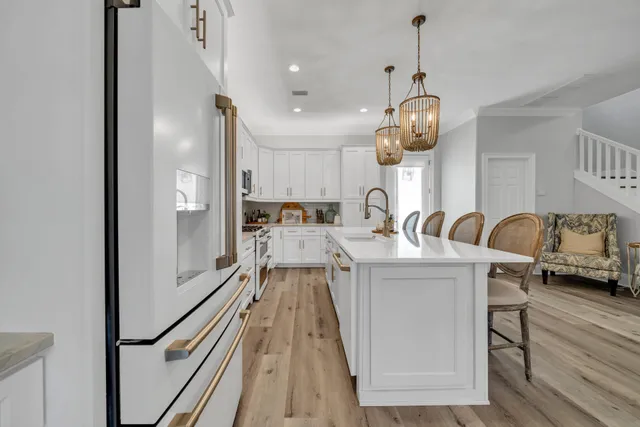 a bed room with a bed and a couch