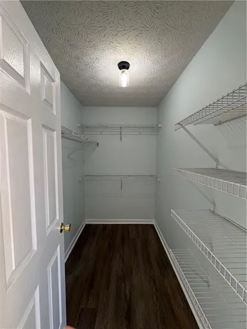 a view of a walk in closet