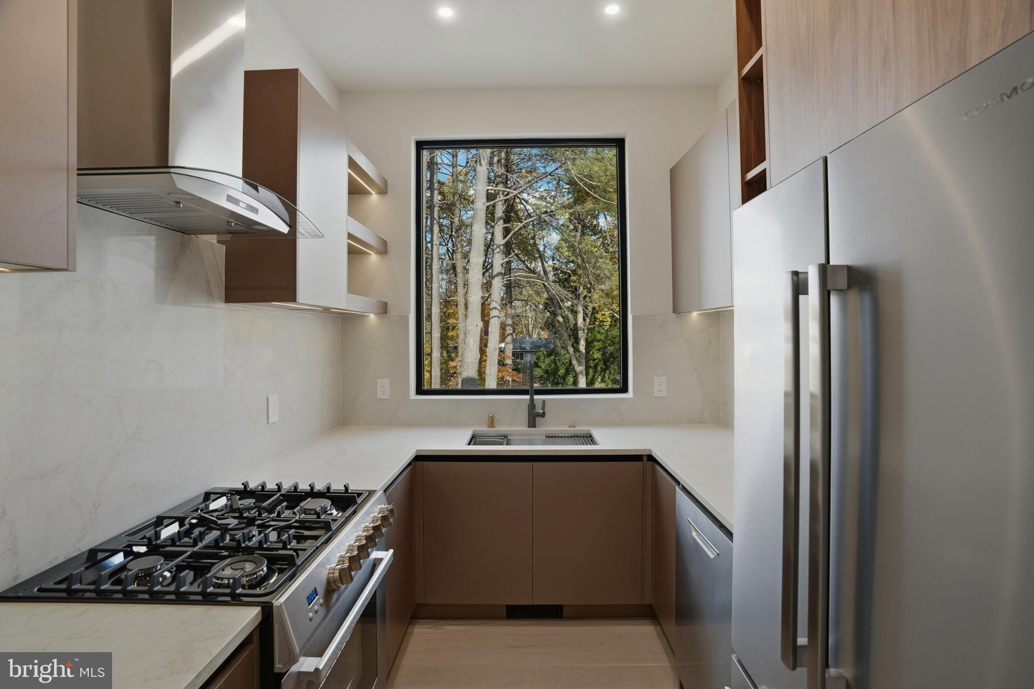 9408 Old Courthouse Road Vienna, VA 22182 - Photo 35 of 92 Spice kitchen with serene forest view.