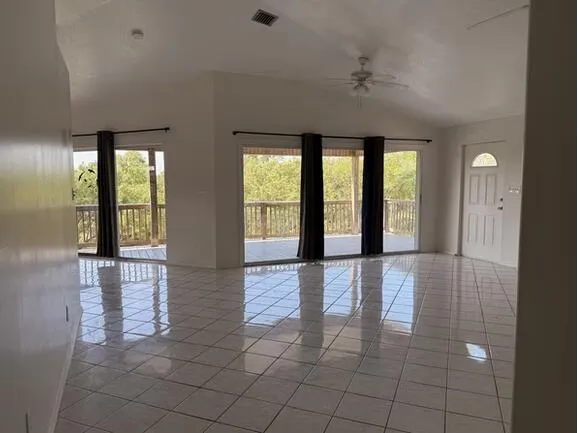 a view of an entryway of a house