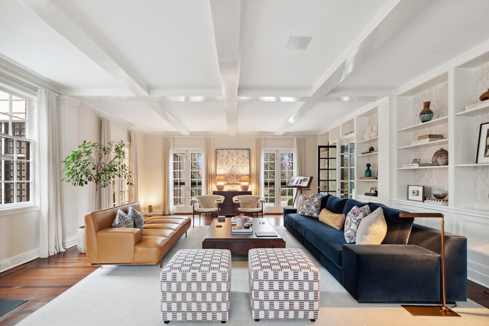1296 North Green Bay Road Lake Forest, IL 60045 - Photo 13 of 69 a living room with furniture or couch and a potted plant