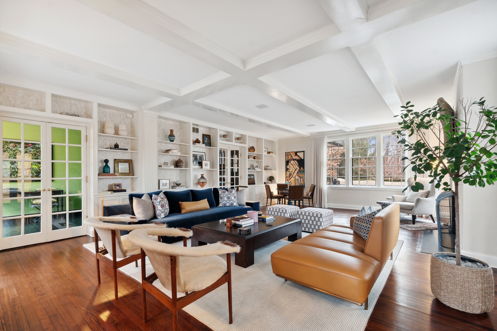 1296 North Green Bay Road Lake Forest, IL 60045 - Photo 14 of 69 a living room with furniture and a potted plant