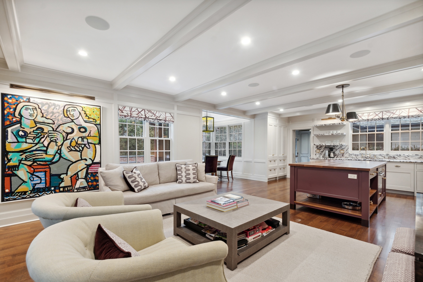 1296 North Green Bay Road Lake Forest, IL 60045 - Photo 26 of 69 a living room with furniture and a flat screen tv