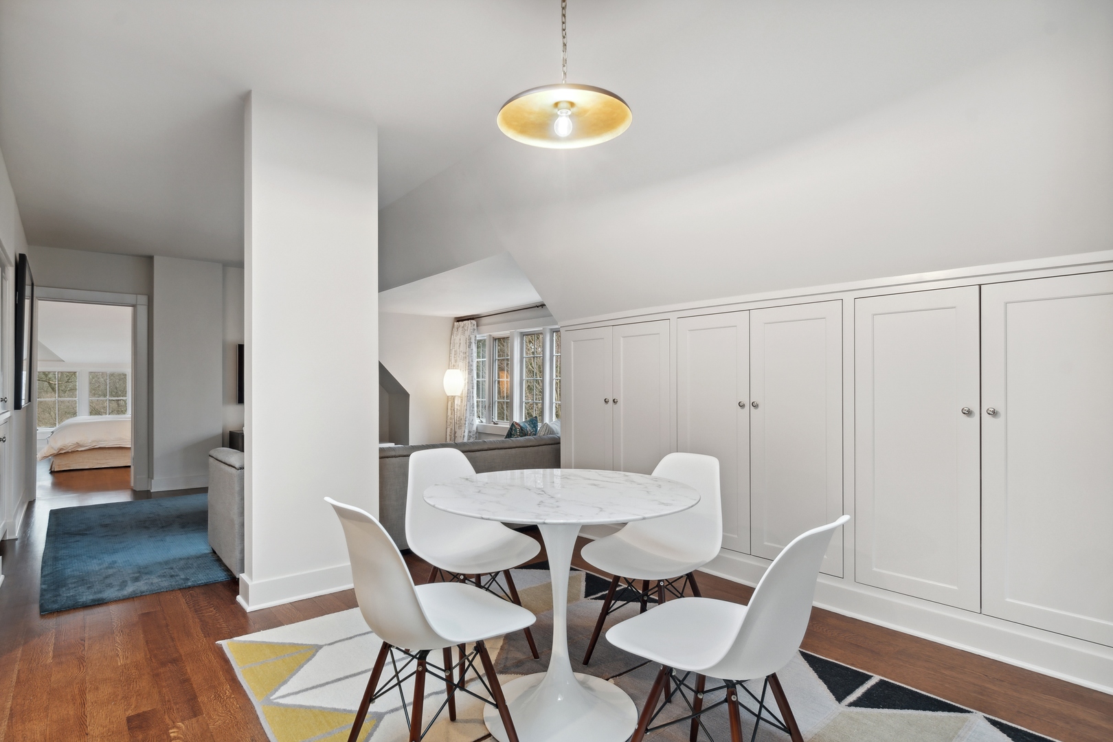 1296 North Green Bay Road Lake Forest, IL 60045 - Photo 57 of 69 a view of a dining room with furniture and wooden floor