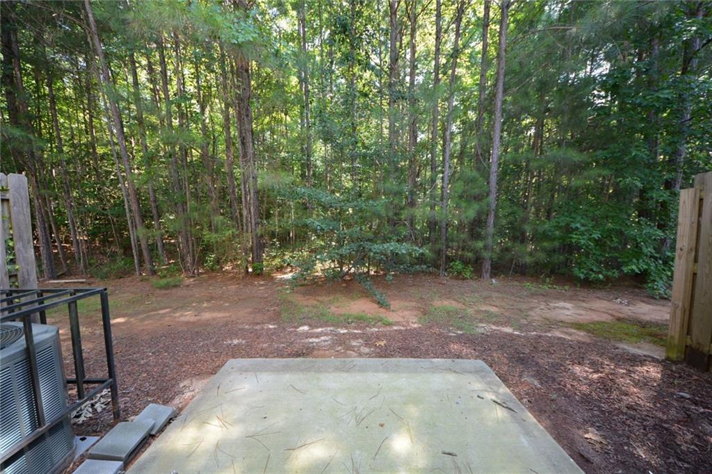 5873 Taka Lane Lithonia, GA 30038 - Photo 4 of 26 a view of a forest with trees in the background