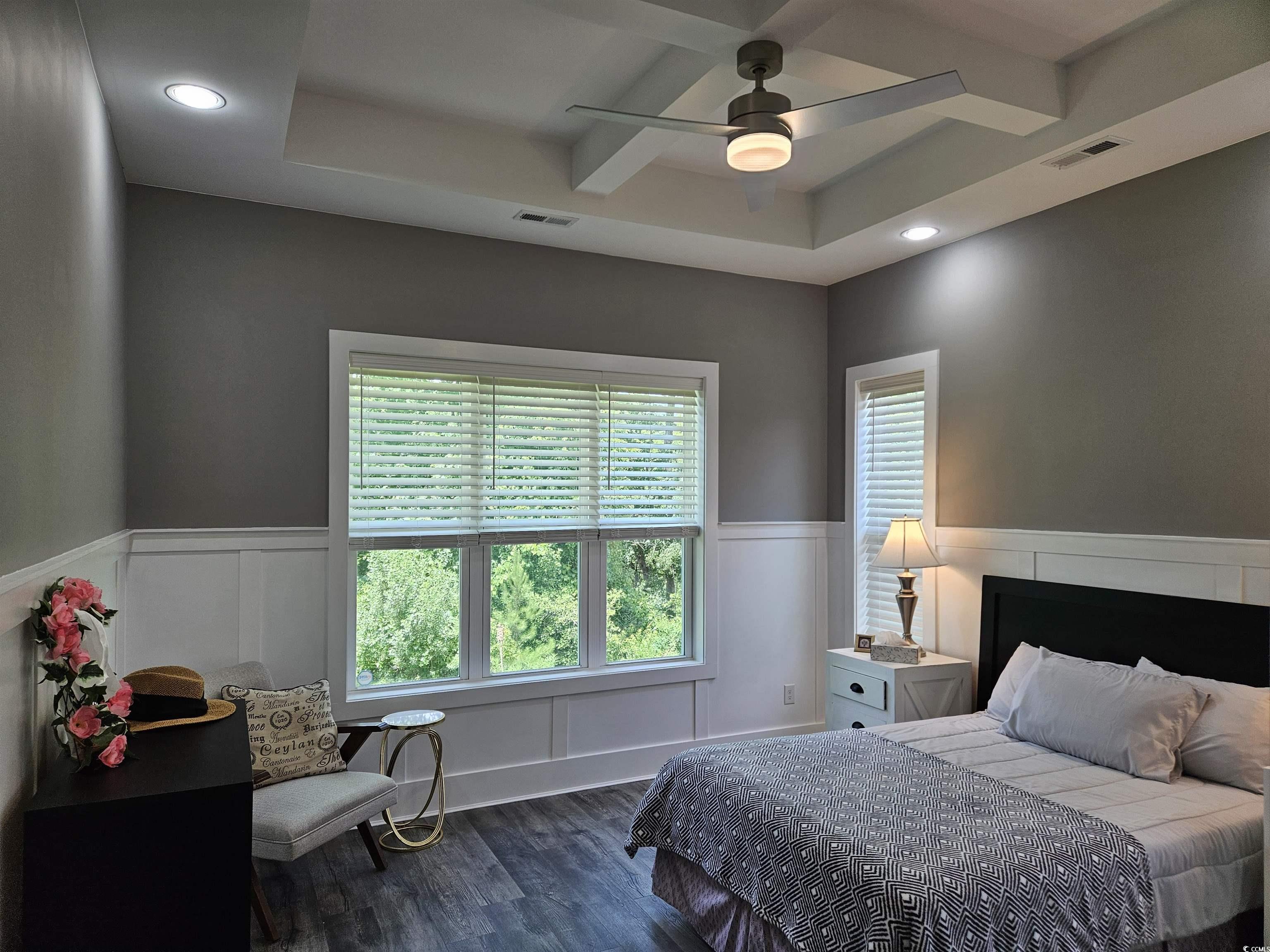 218 Rivers Edge Drive Conway, SC 29526 - Photo 18 of 40 Bedroom featuring ceiling fan, dark hardwood / woo